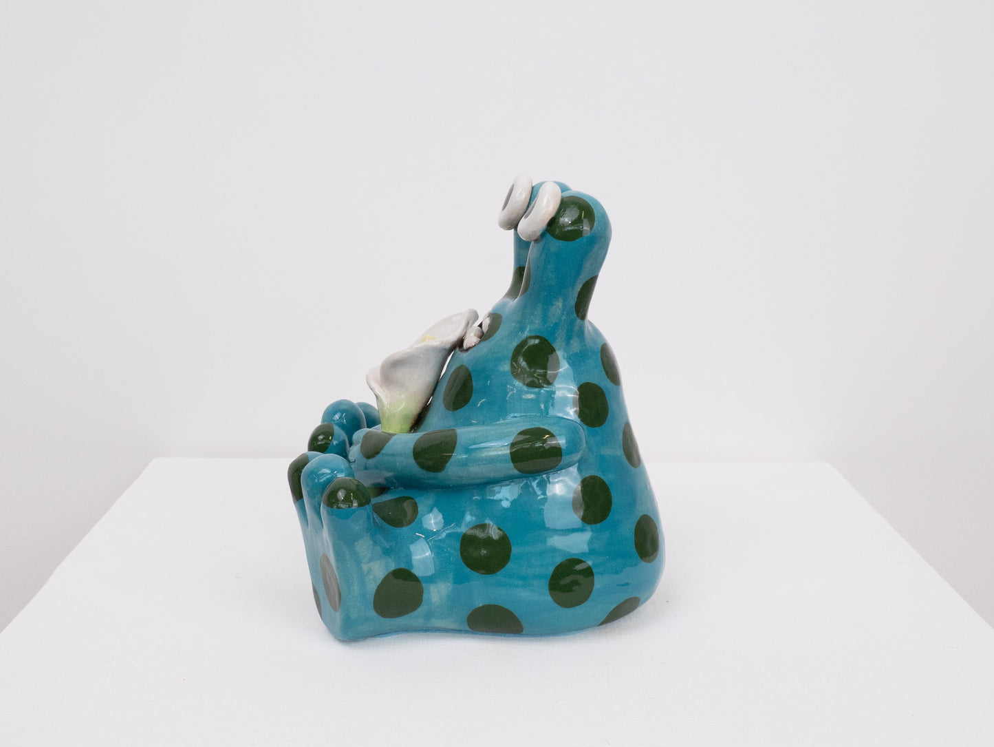 Buddy- Turquoise and Green Spots