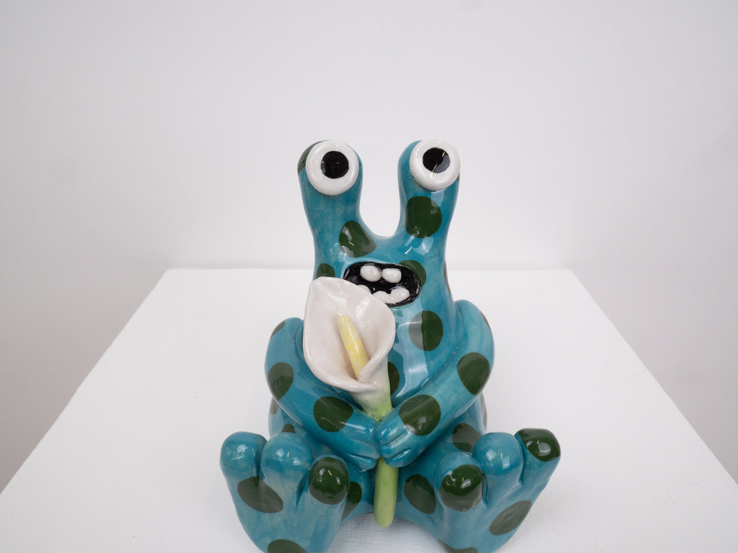 Buddy- Turquoise and Green Spots