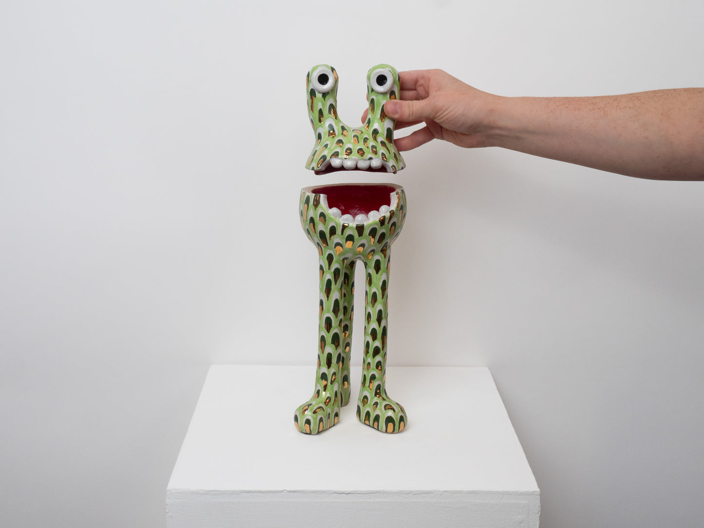 Remy - Green & Gold Petal Pattern