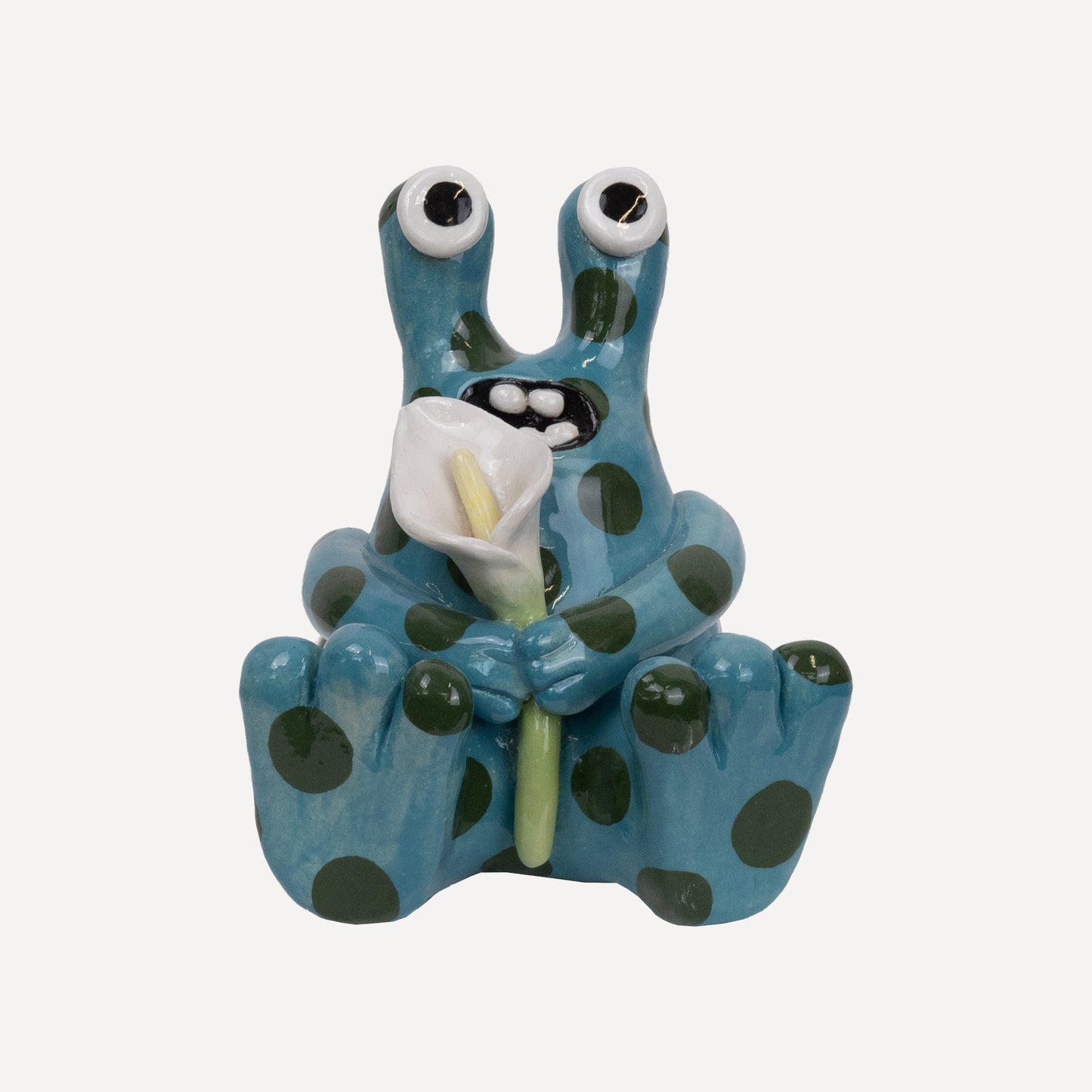 Buddy- Turquoise and Green Spots