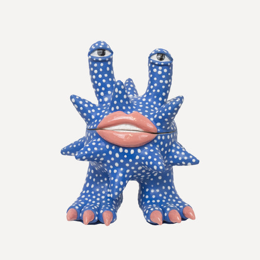 Invader - Blue with White Dots