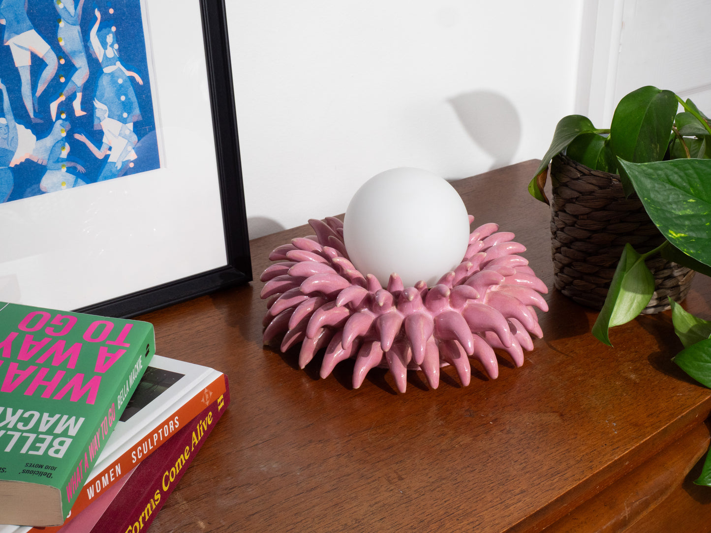 'Porcupine' Wall Light - Pink