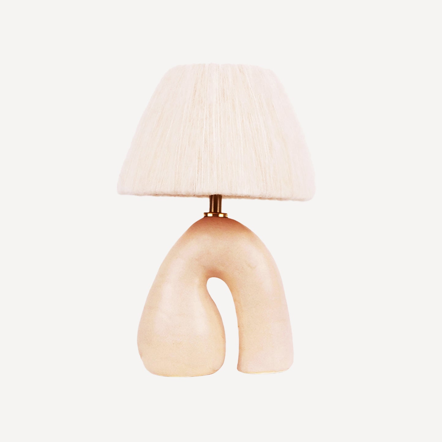 'Opposée' Table Lamp - Satin Cream