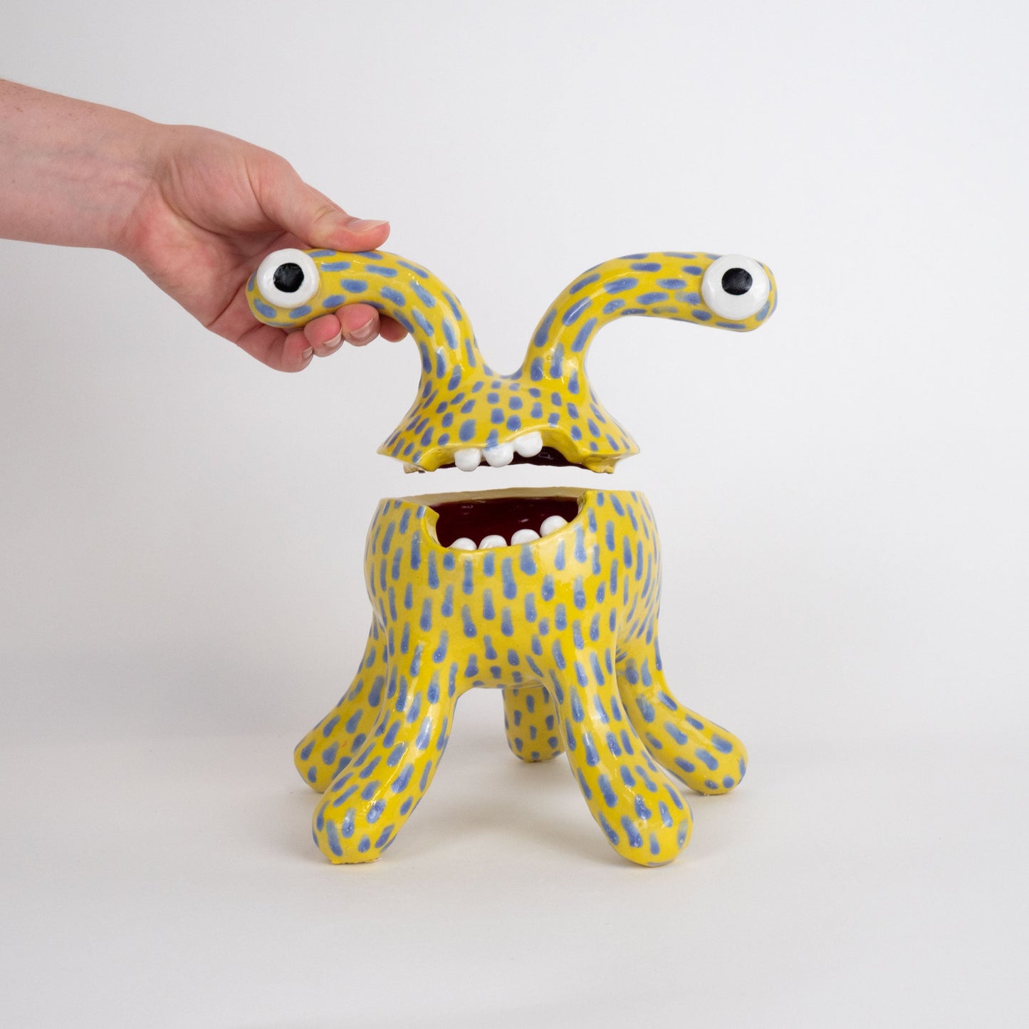 Riley Monster Pot - Purple Dash