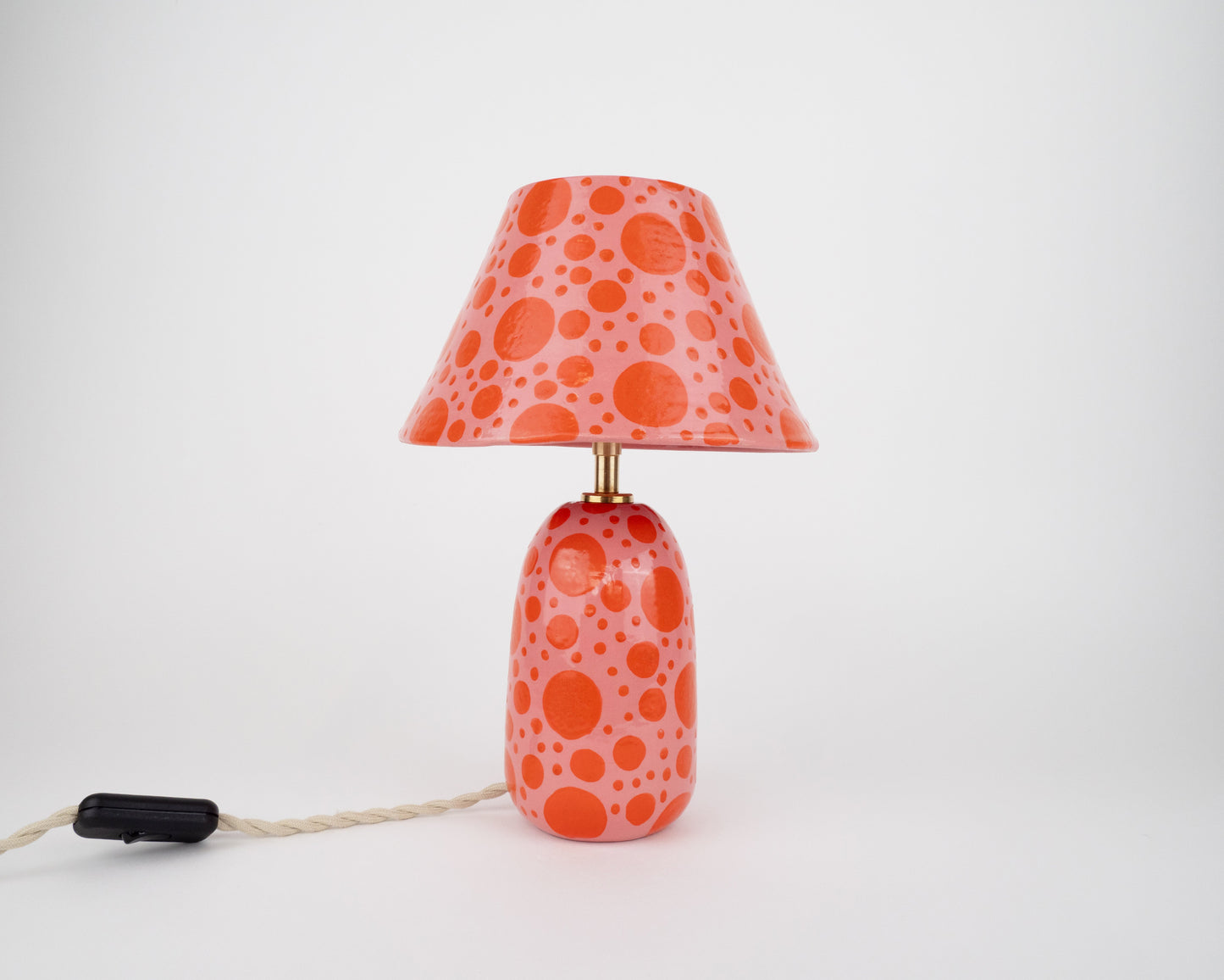 'Spots' Table Lamp - Pink & Orange