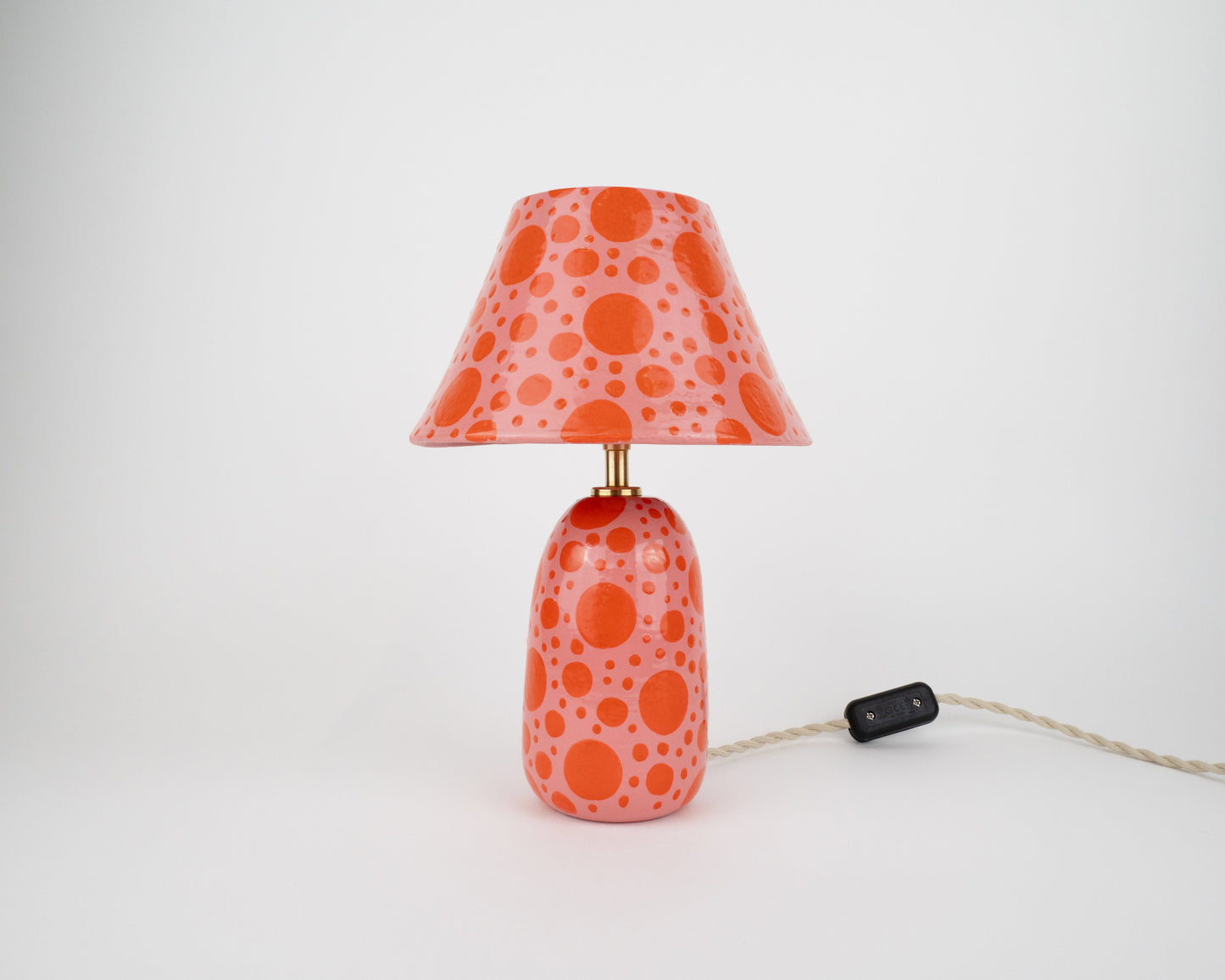 'Spots' Table Lamp - Pink & Orange