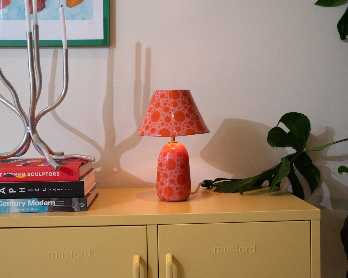 'Spots' Table Lamp - Pink & Orange
