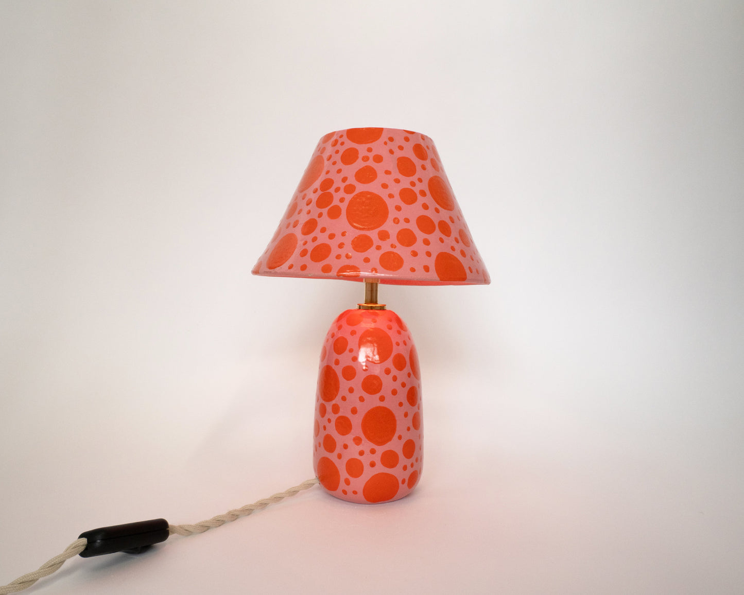 'Spots' Table Lamp - Pink & Orange