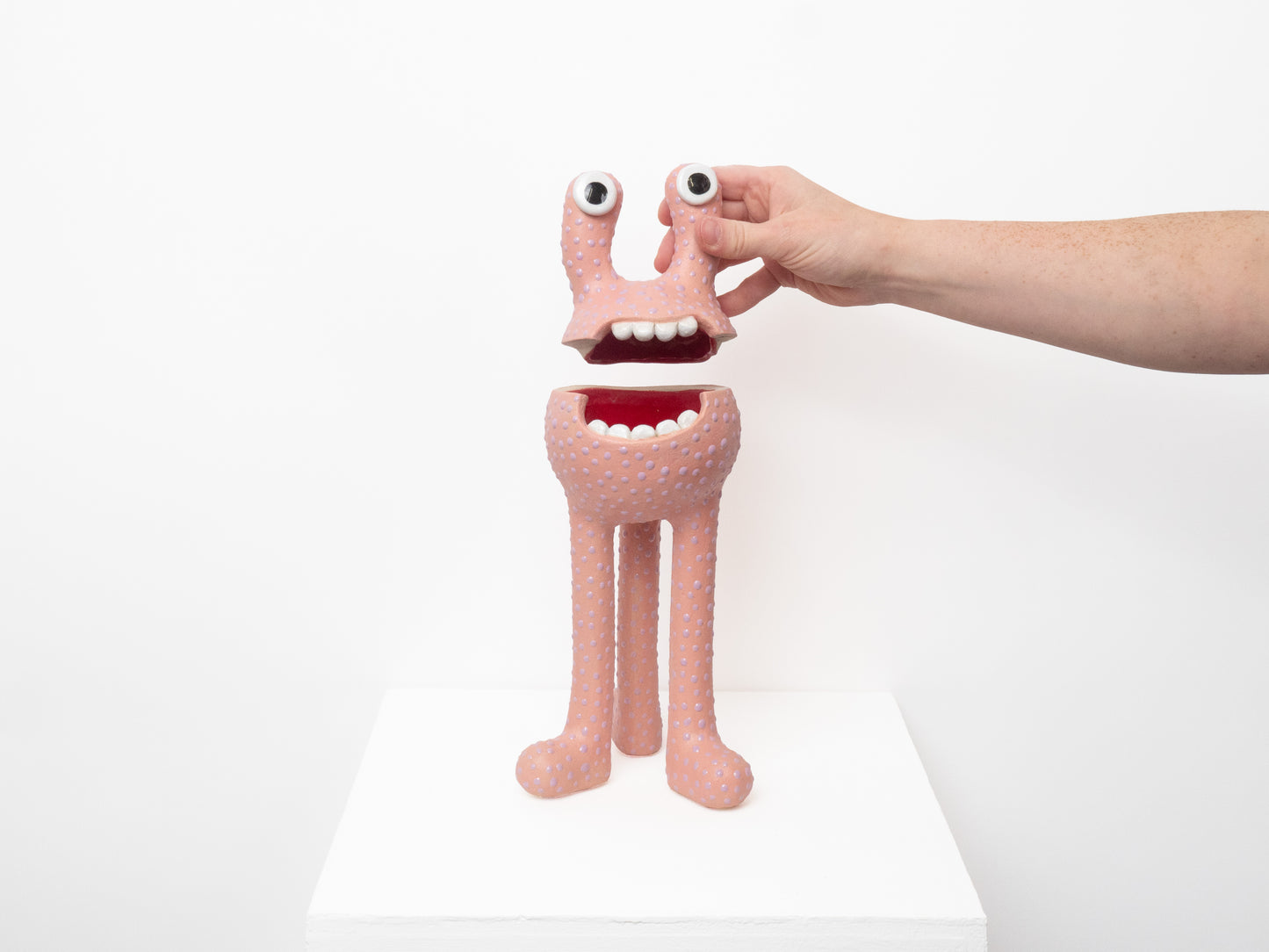 Remy - Pink with Lilac Dots