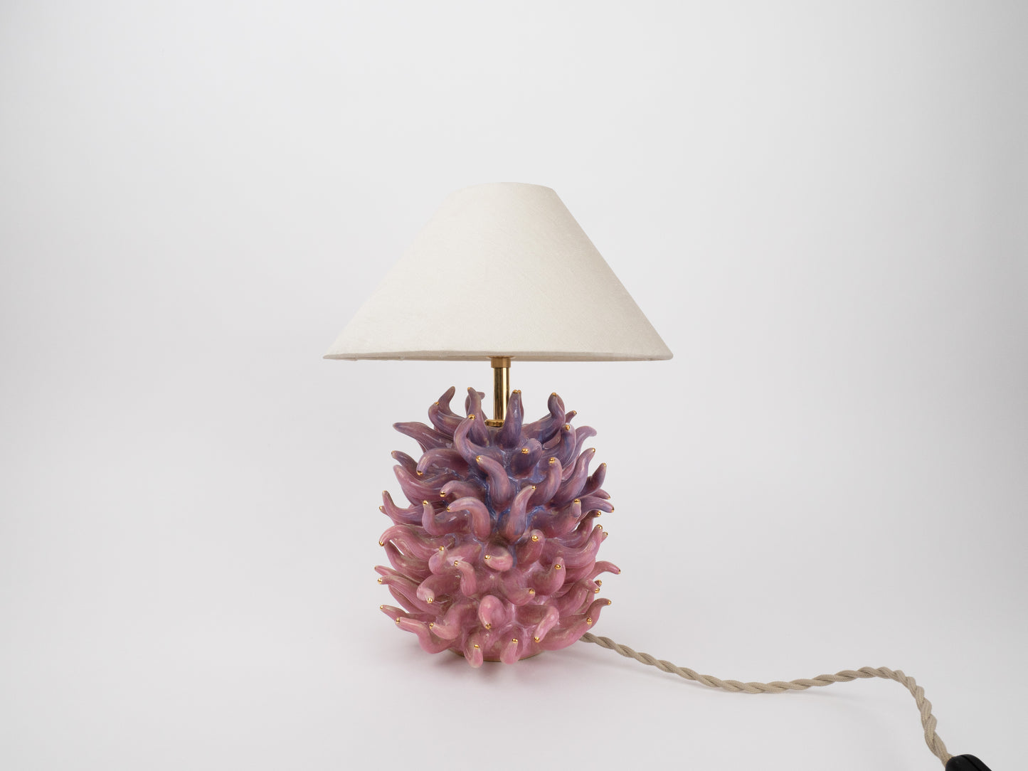 Tall 'Saltare' Table Lamp - Pink Ombre