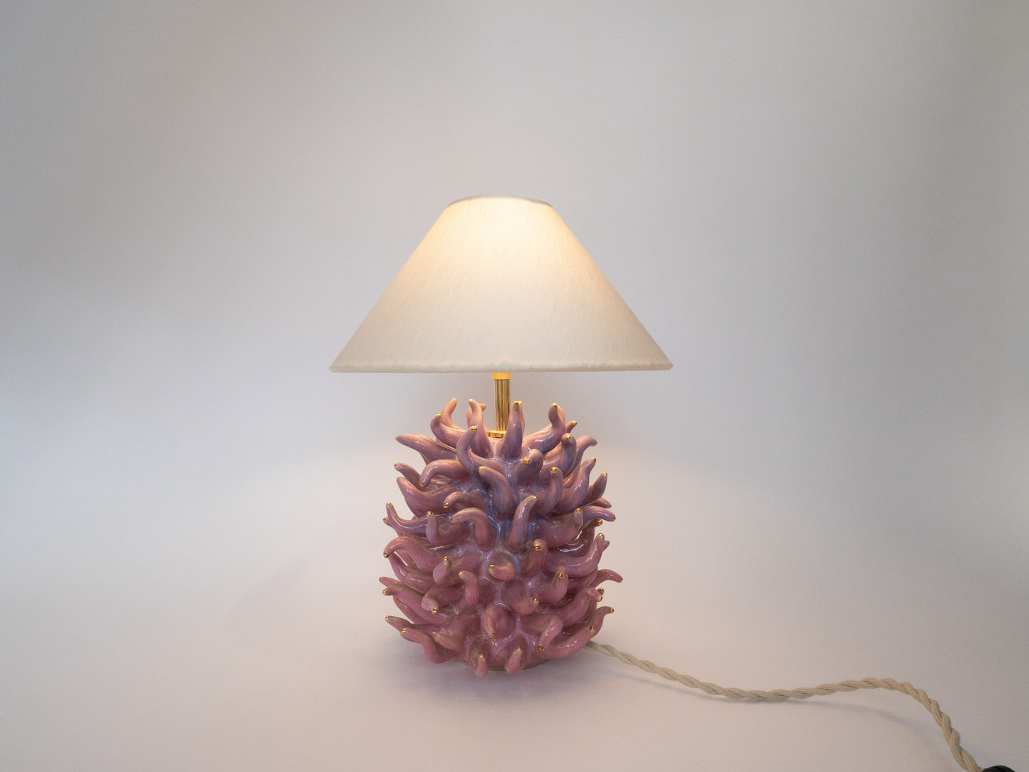 Tall 'Saltare' Table Lamp - Pink Ombre
