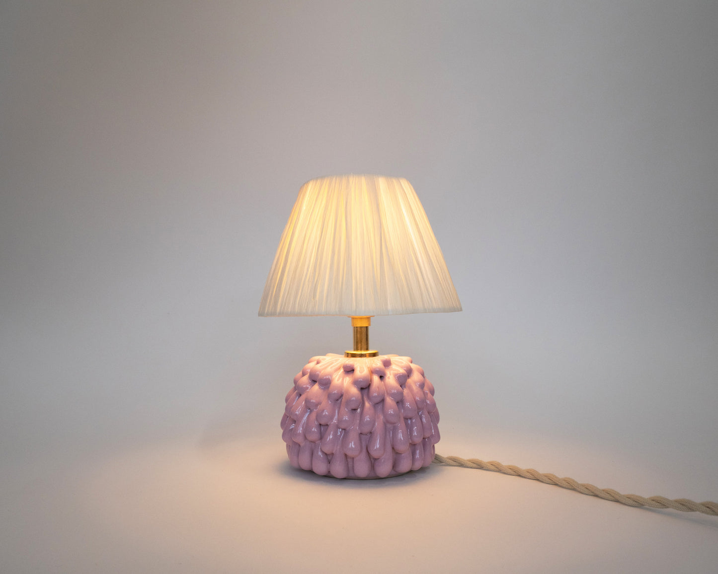 Short 'Drip' Table Lamp - Violet