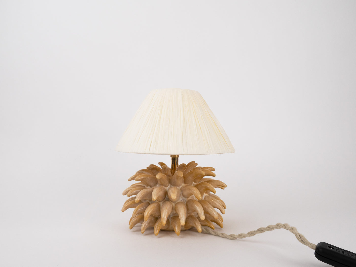 Short 'Porcupine' Table Lamp - Yellow