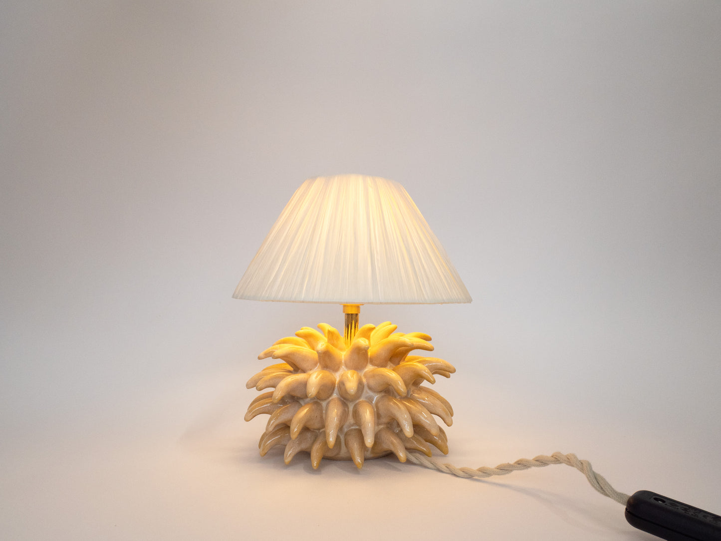 Short 'Porcupine' Table Lamp - Yellow