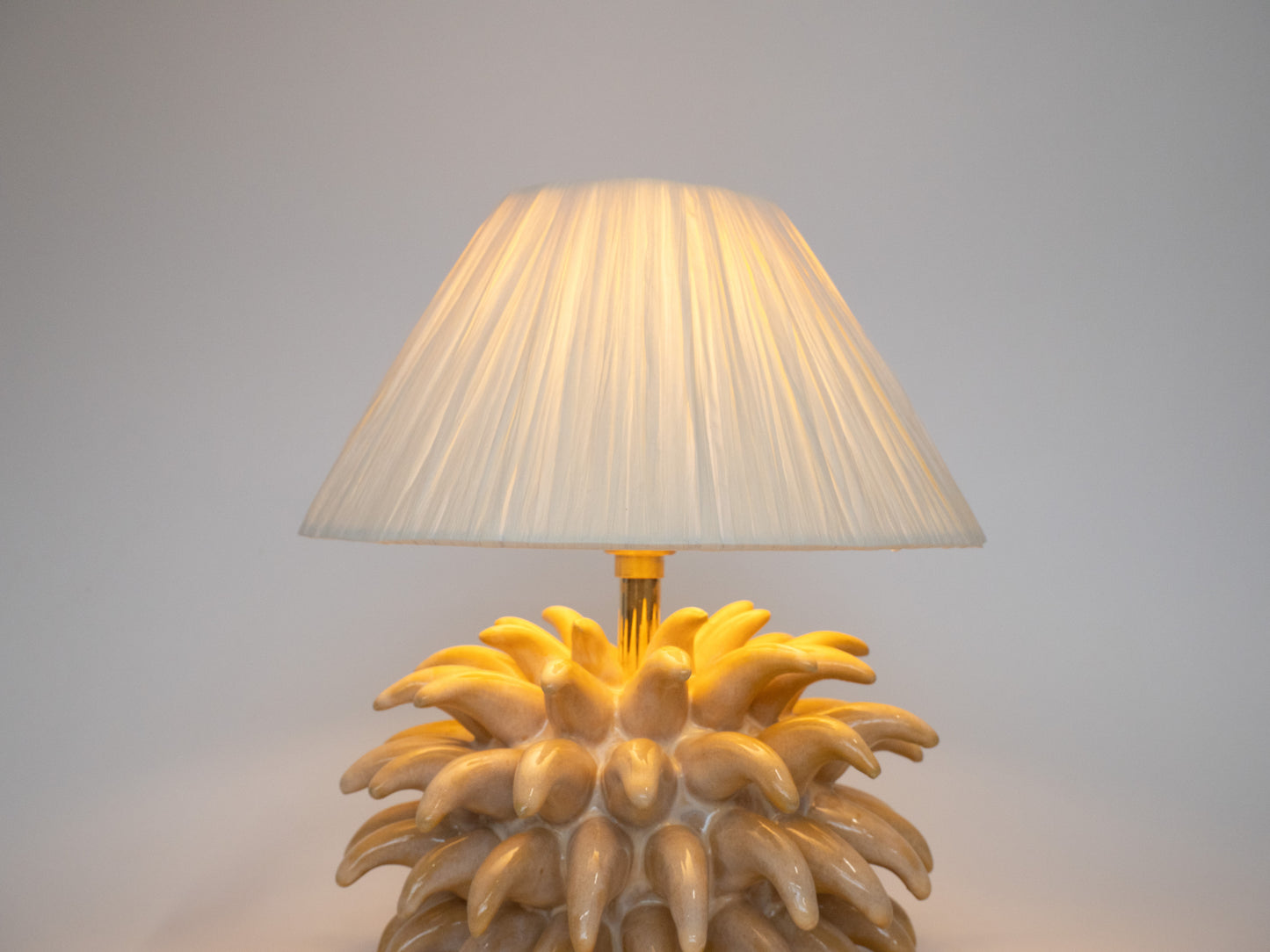 Short 'Porcupine' Table Lamp - Yellow