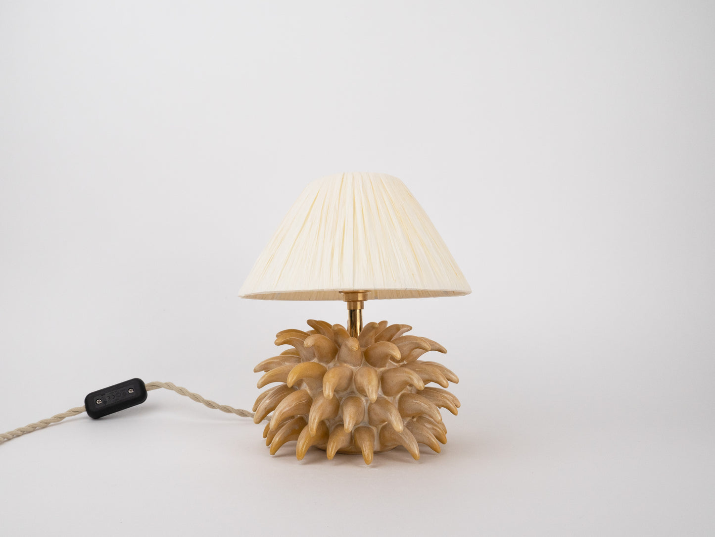 Short 'Porcupine' Table Lamp - Yellow