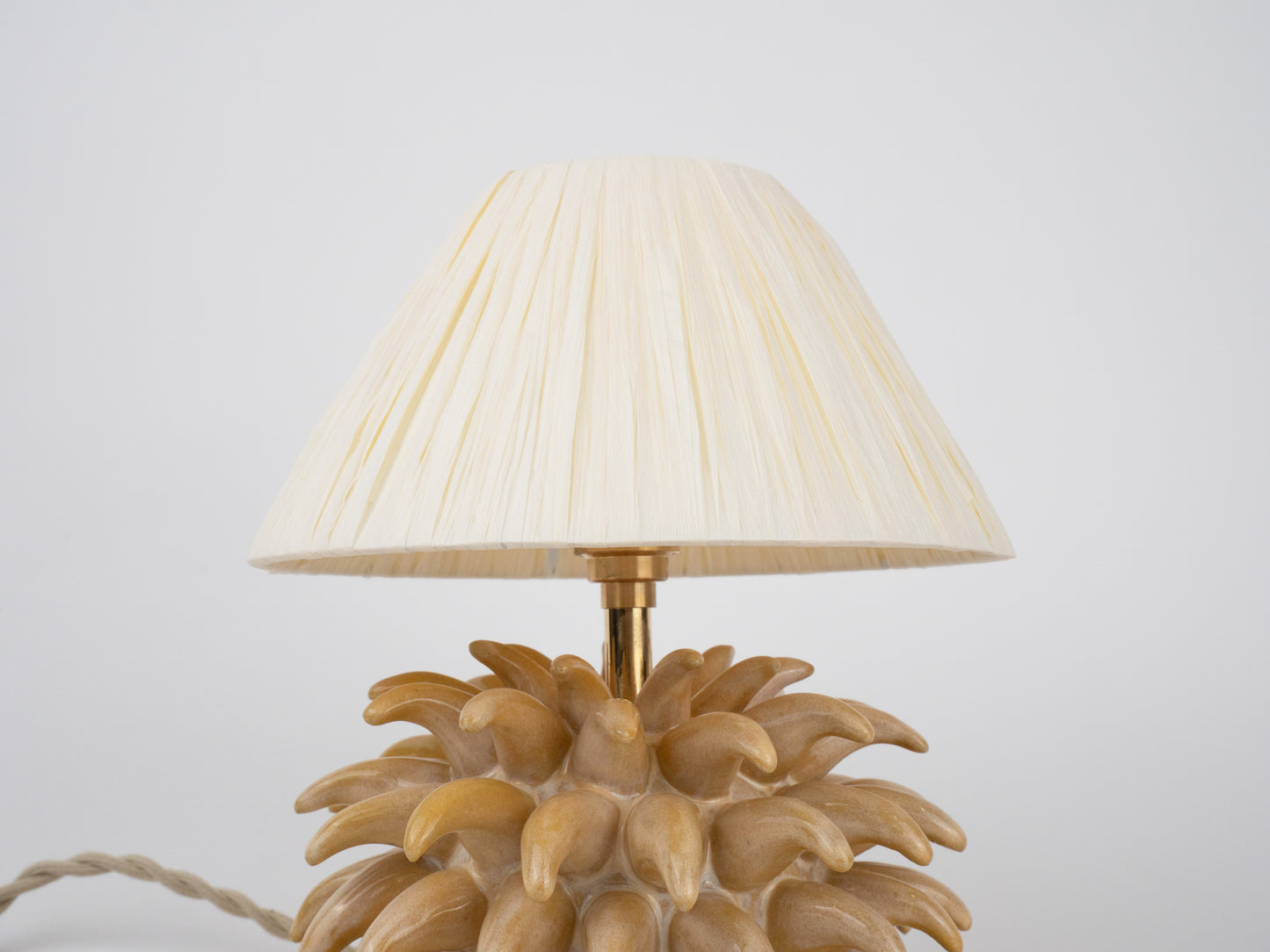 Short 'Porcupine' Table Lamp - Yellow