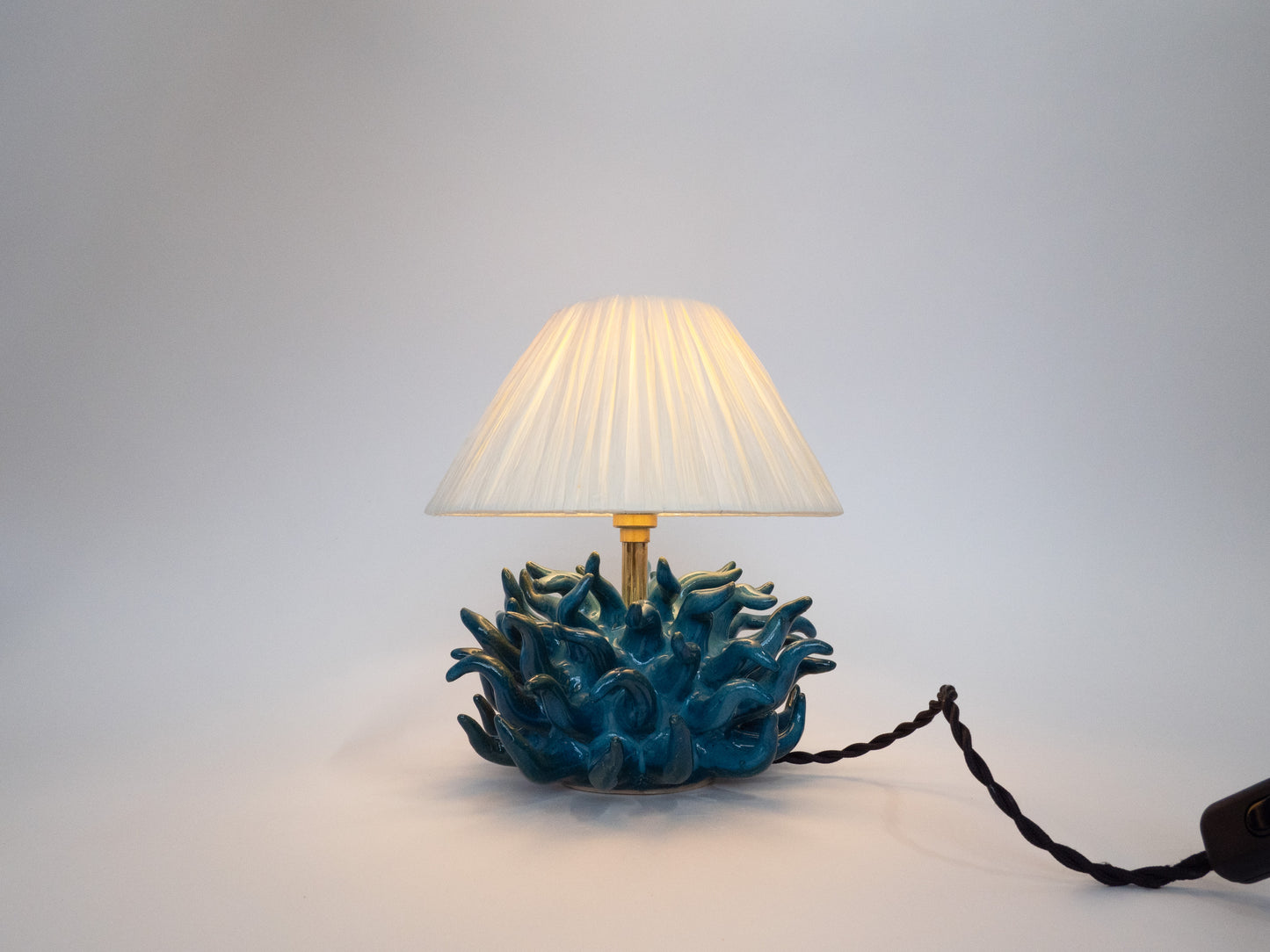 Short 'Saltare' Table Lamp - Sea Green