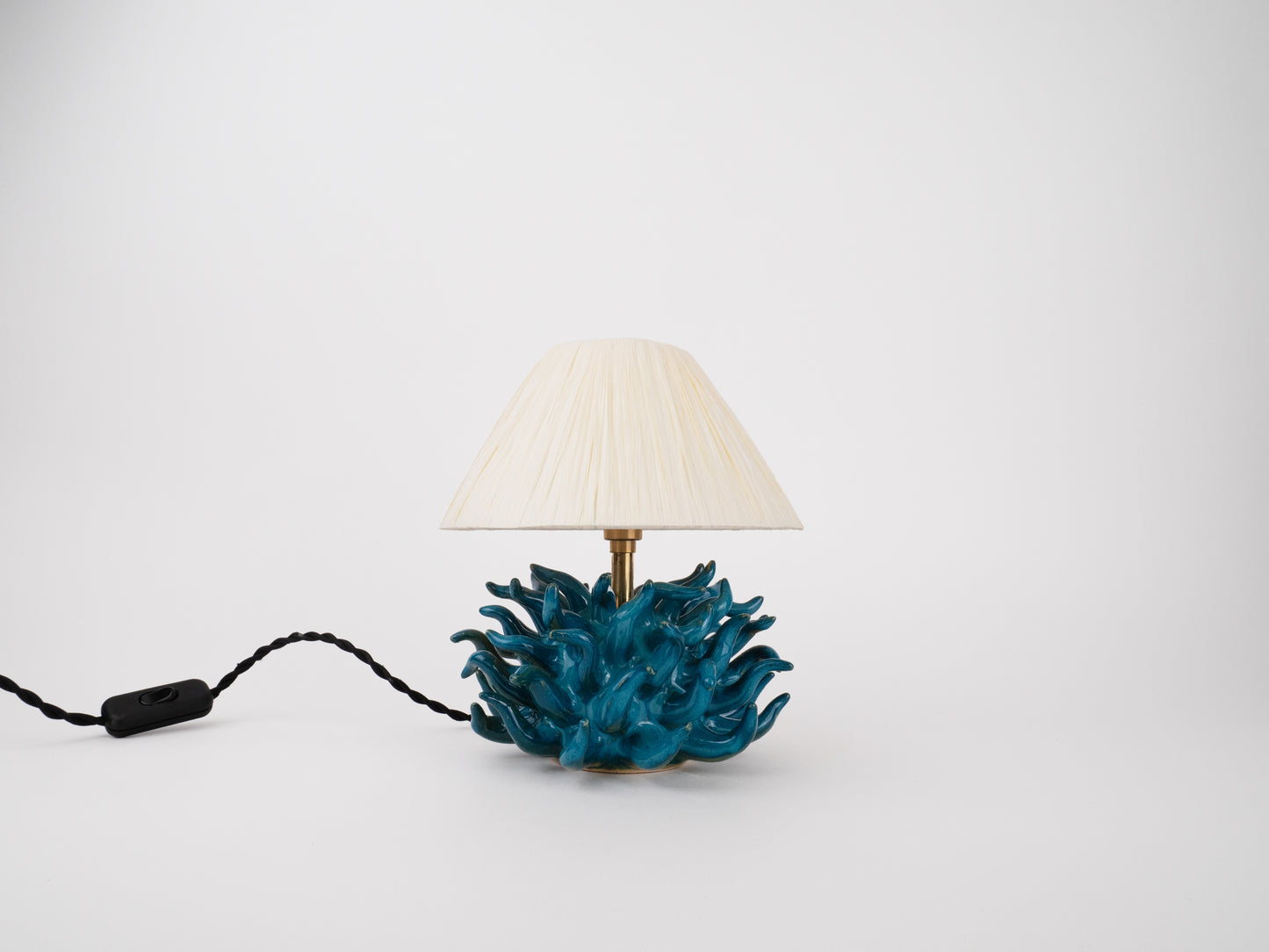 Short 'Saltare' Table Lamp - Sea Green