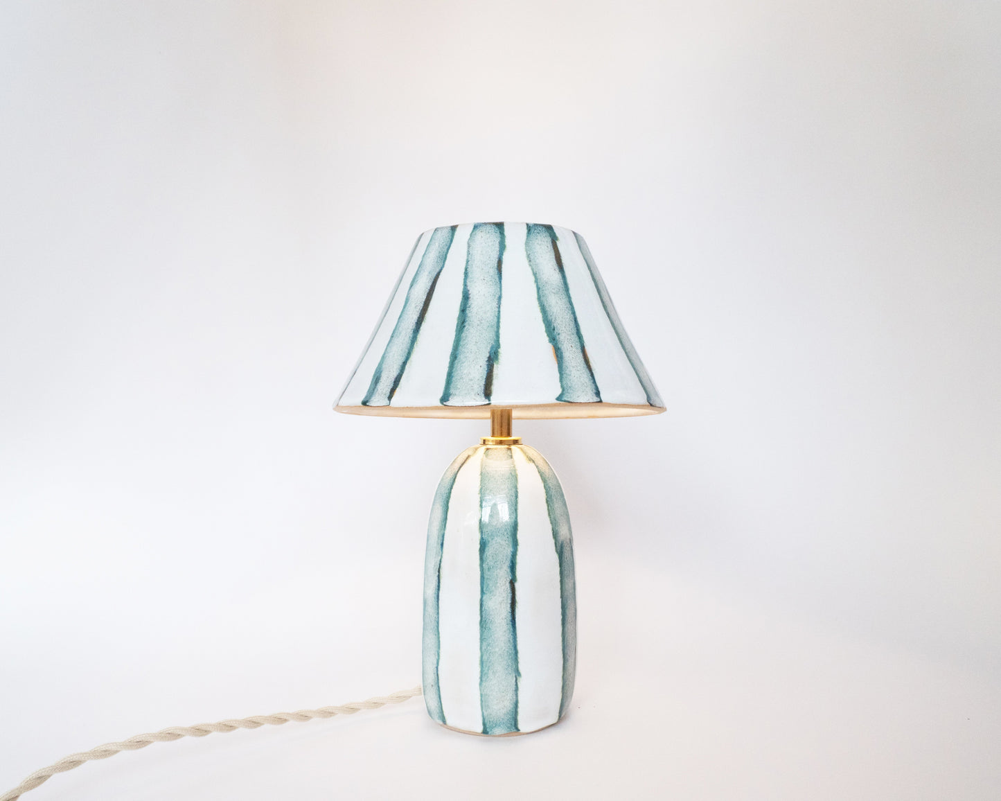 'Stripes' Table Lamp - Frost