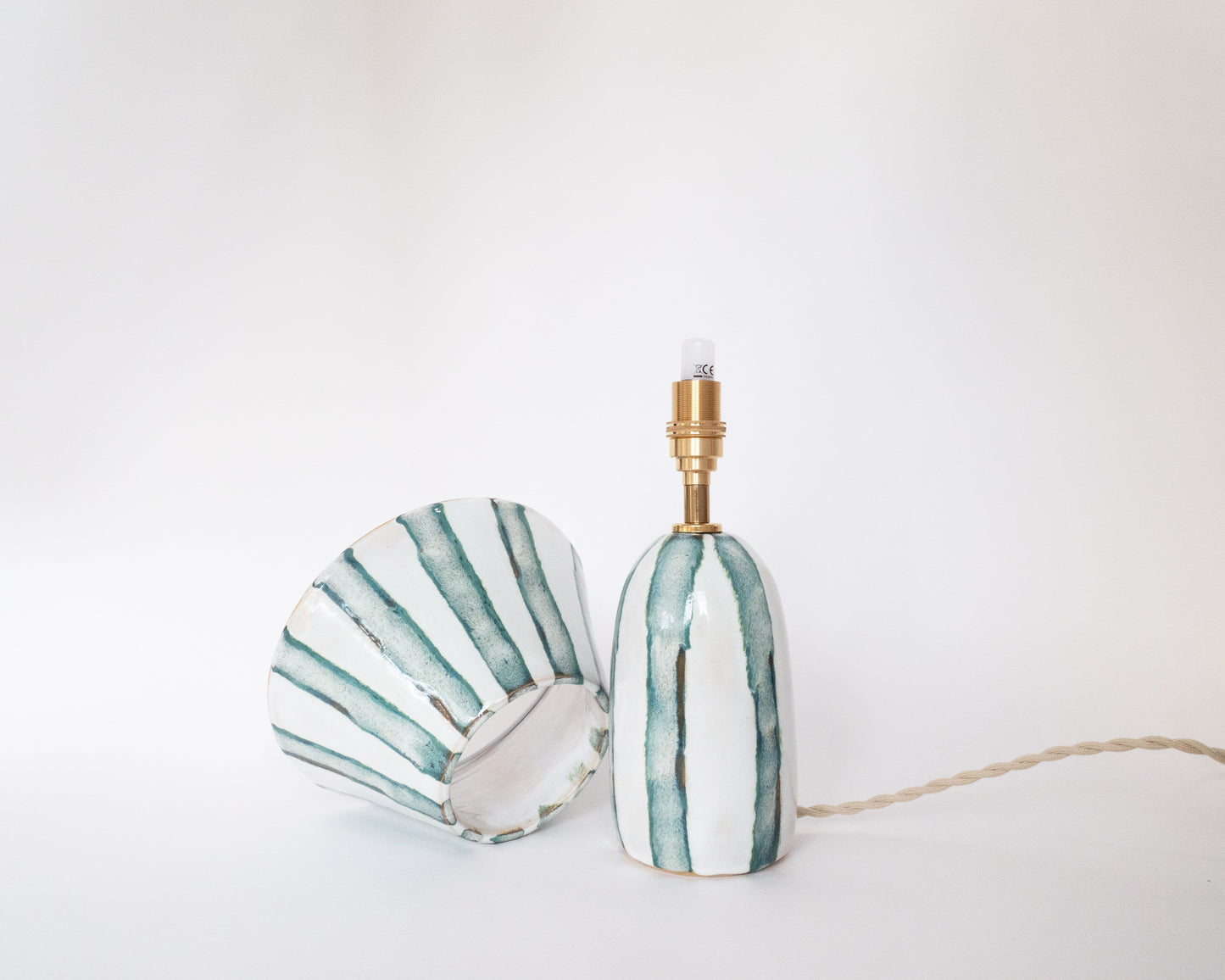 'Stripes' Table Lamp - Frost