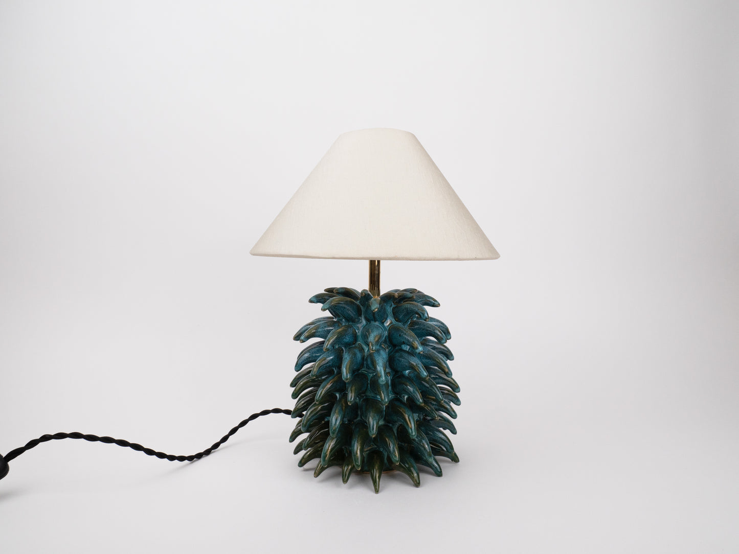 Tall 'Porcupine' Table Lamp - Blue Pine