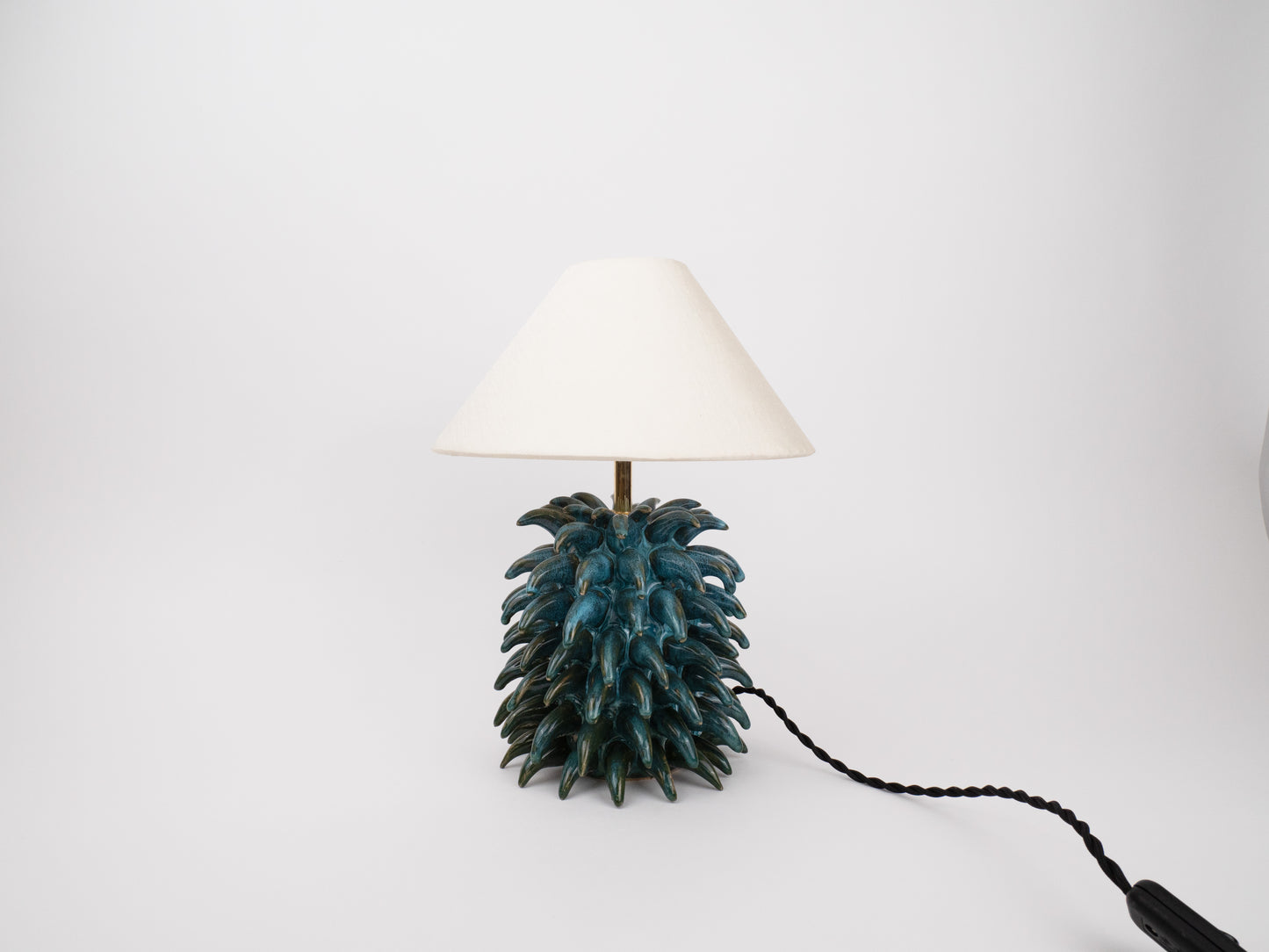 Tall 'Porcupine' Table Lamp - Blue Pine