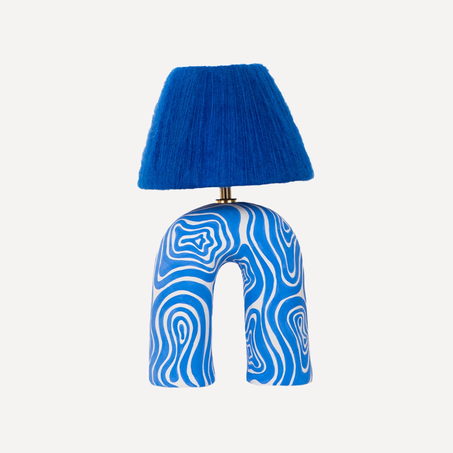 'You' Table Lamp - Cobalt Swirl