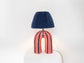 'You' Table Lamp - Blue Stripes