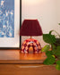 'Me' Table Lamp - Maroon Diamonds