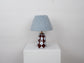 'Me' Table Lamp - Blue and Brown Diamond