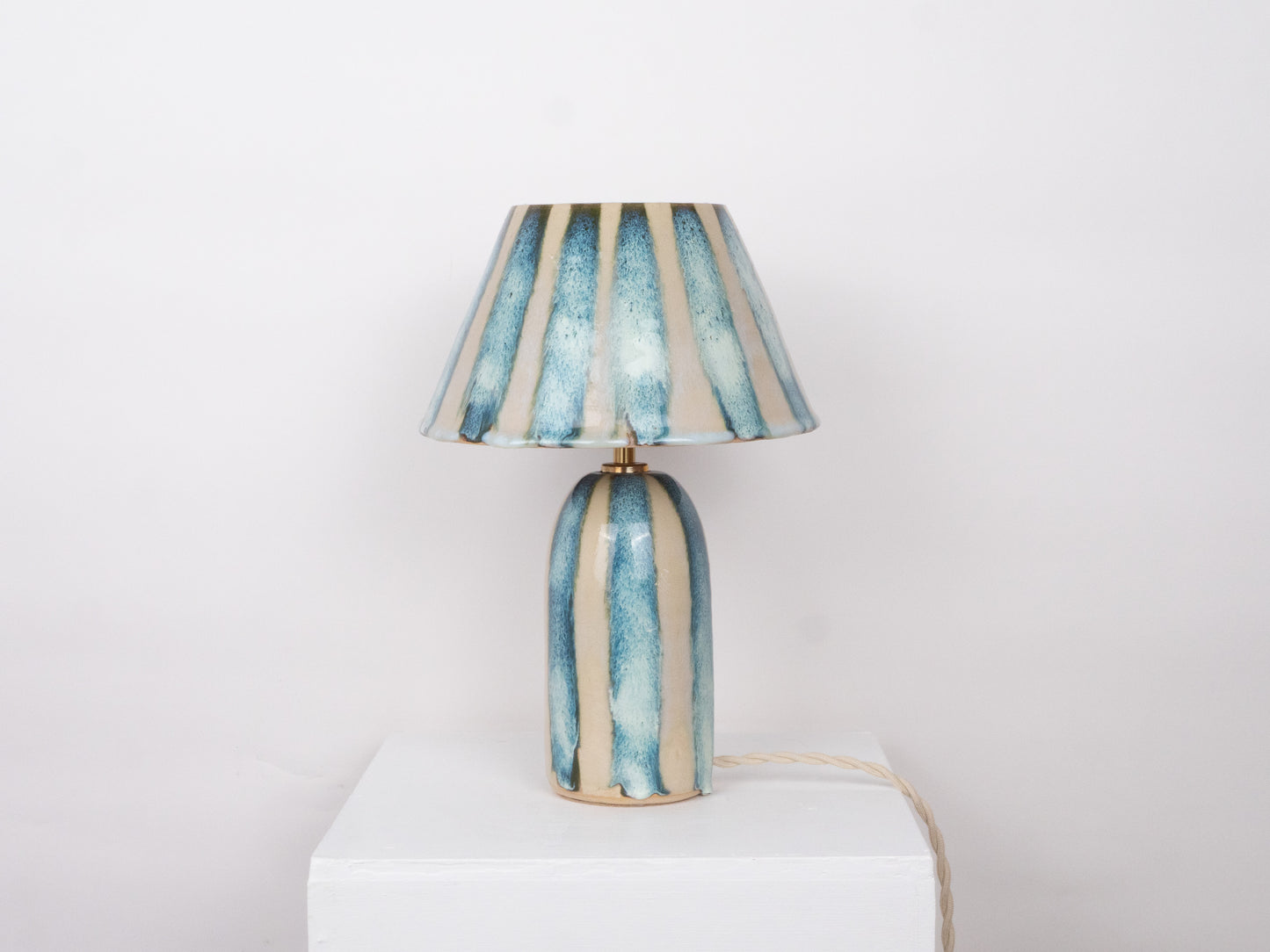 'Stripes' Table Lamp - Frosty