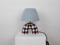 'Me' Table Lamp - Blue and Brown Diamond