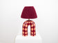 'You' Table Lamp - Maroon Diamonds