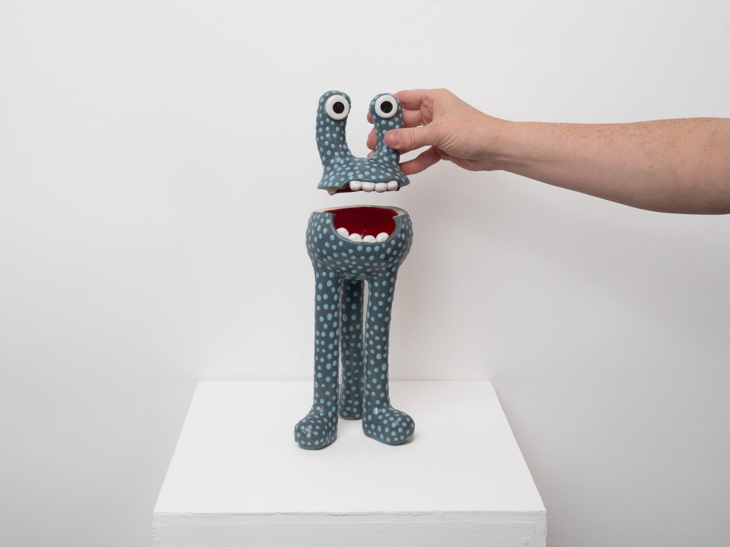 Remy - Turquoise with Blue Dots