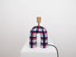 'You' Table Lamp - Blue Gingham