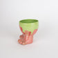 Odie Monster Pot- Green and Orange