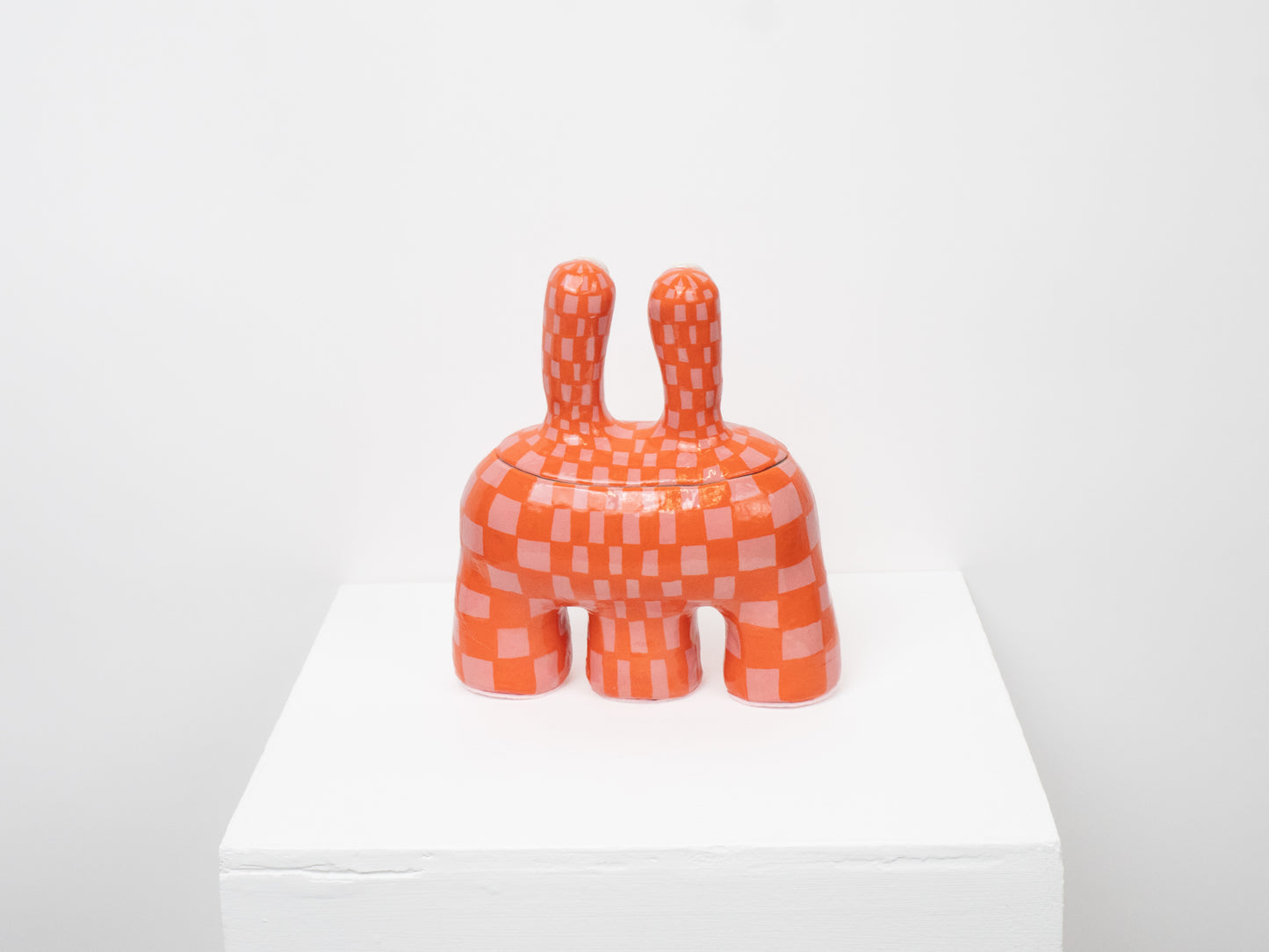 Acer - Orange & Pink Check Pattern