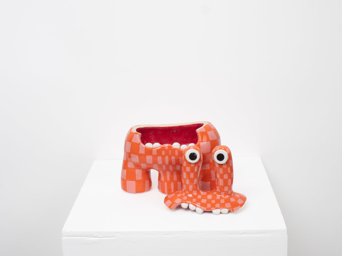 Acer - Orange & Pink Check Pattern