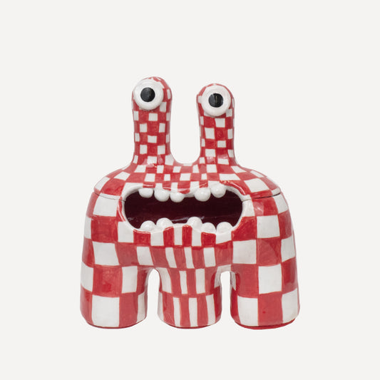 Acer - White & Red Check Pattern