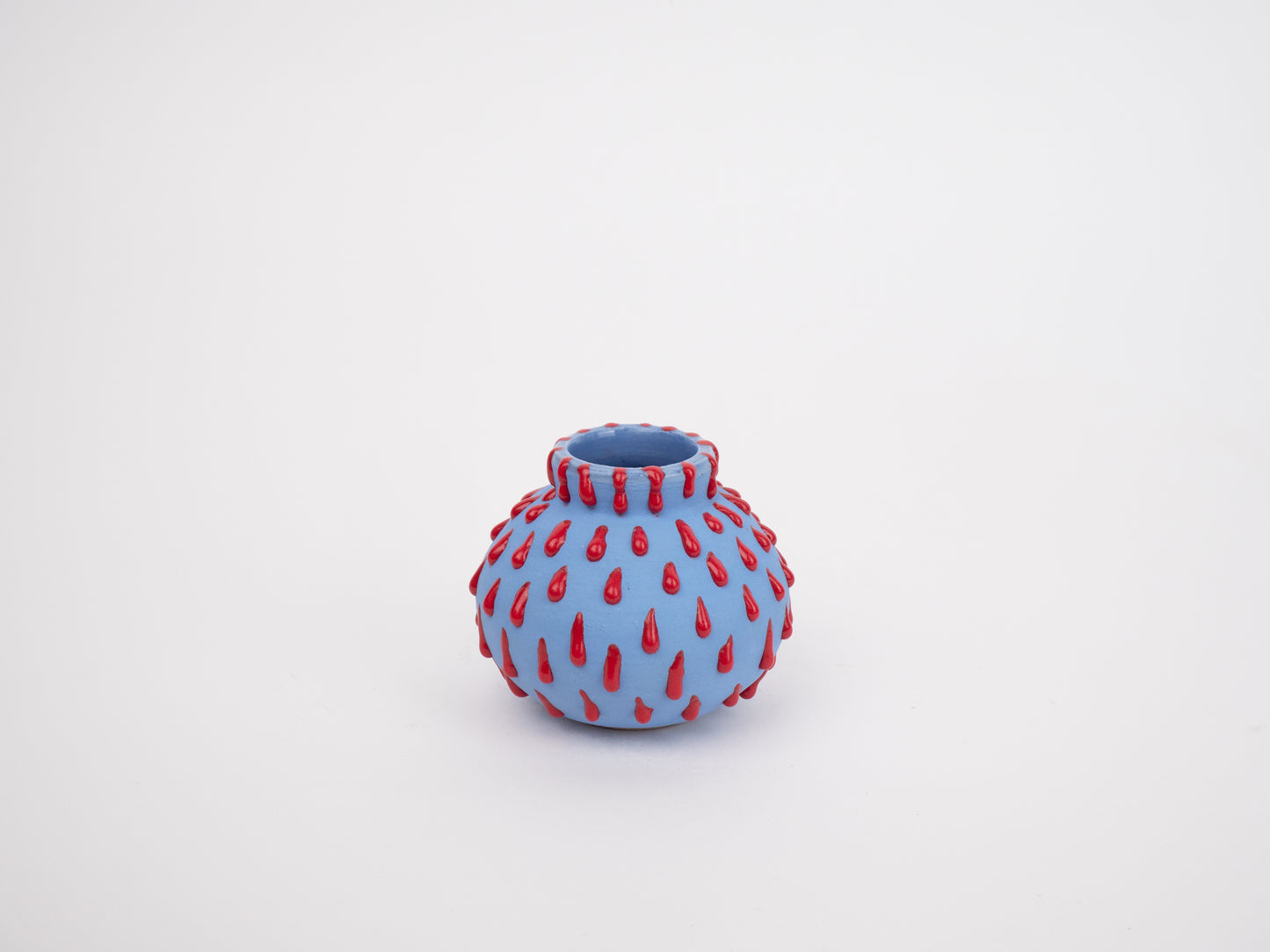 Bud Vase - Blue & Red Gloop