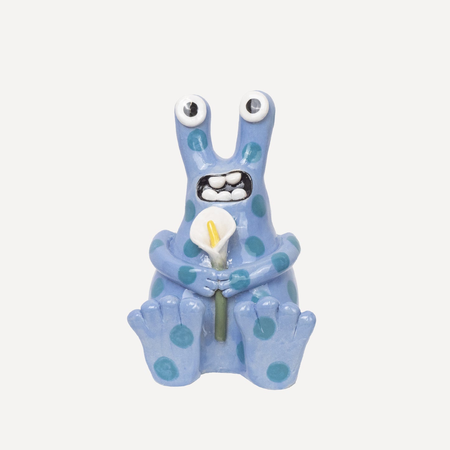 Buddy with a Peace Lily