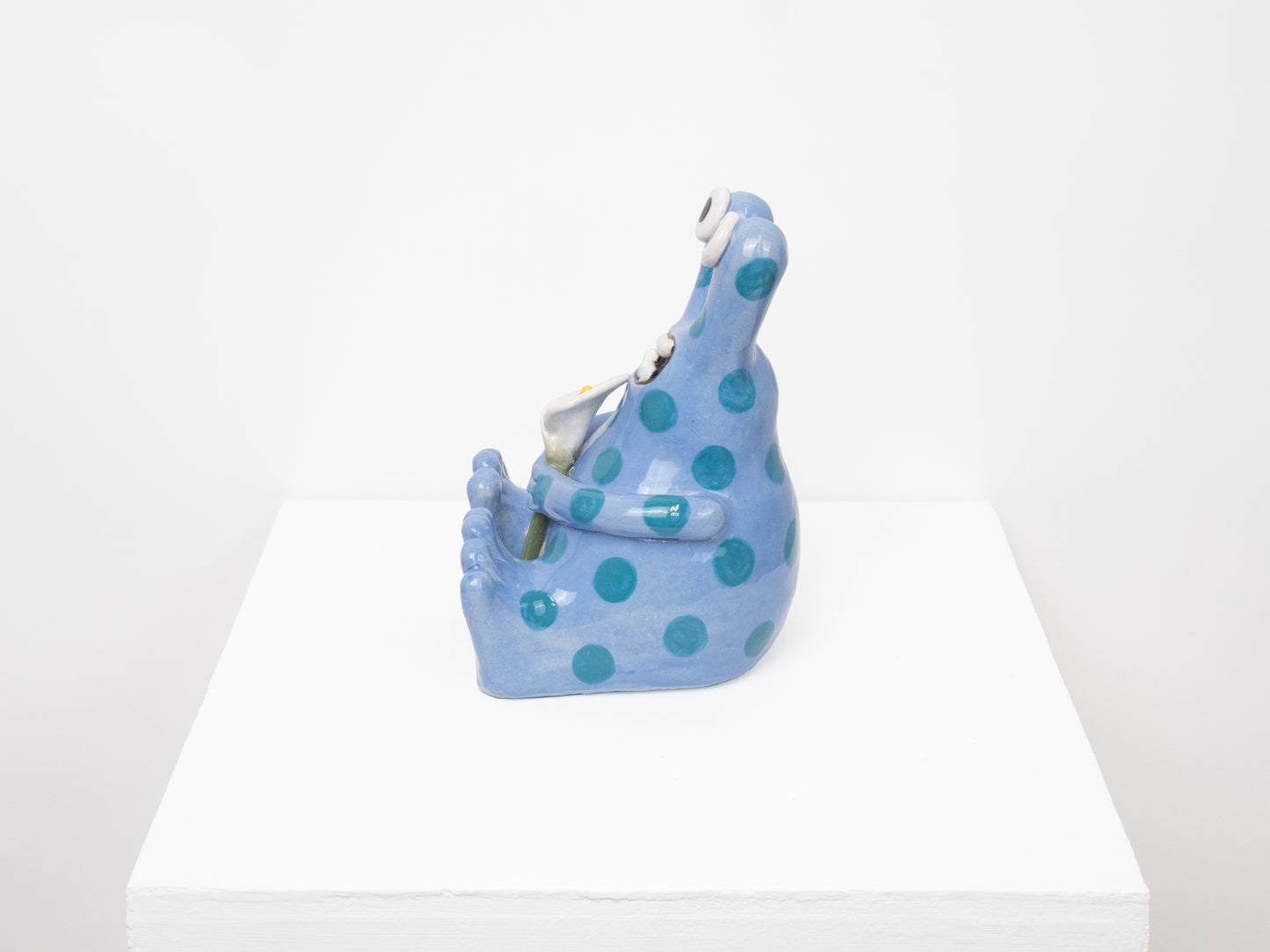 Buddy with a Peace Lily