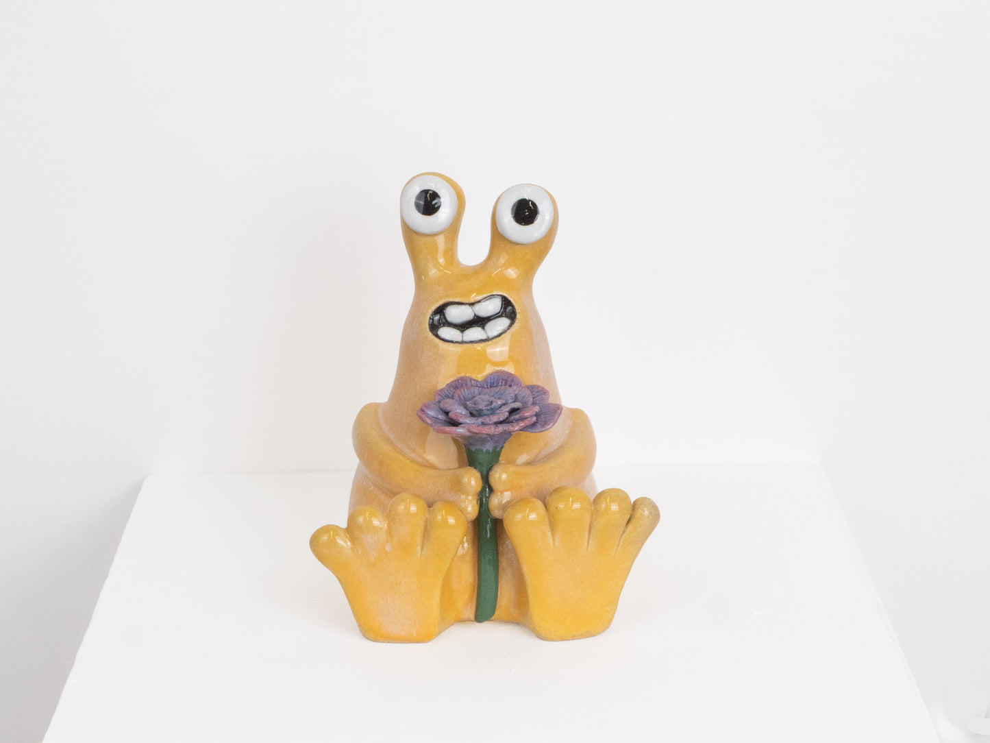 Buddy with Purple Flower