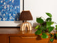 'Me' Table Lamp - Brown Stripes