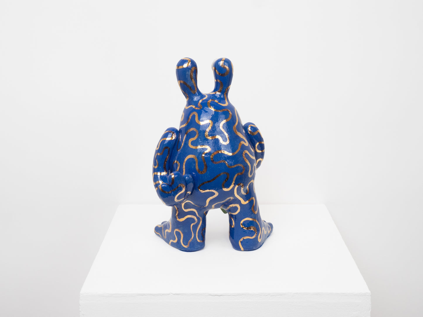 Fiona with a Flower- Blue & Gold