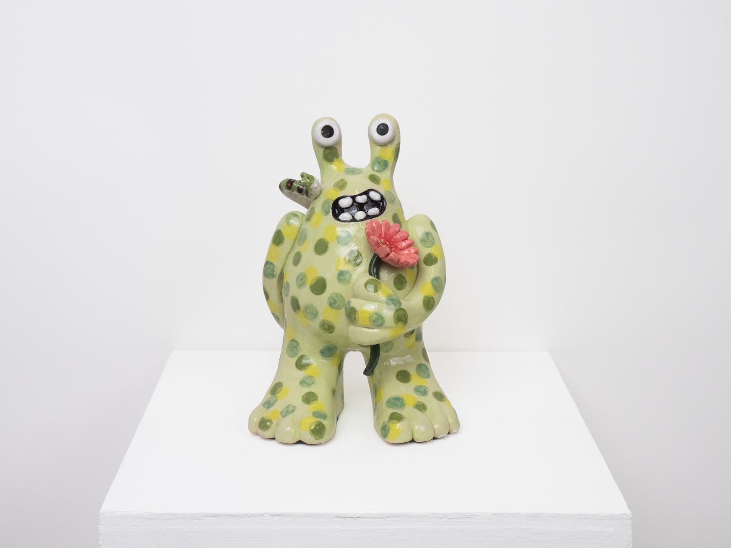 Fiona with a Caterpillar & Flower