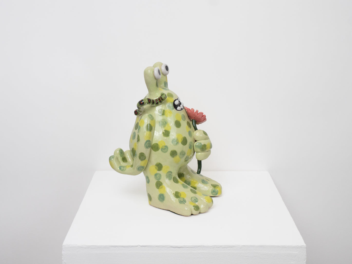 Fiona with a Caterpillar & Flower