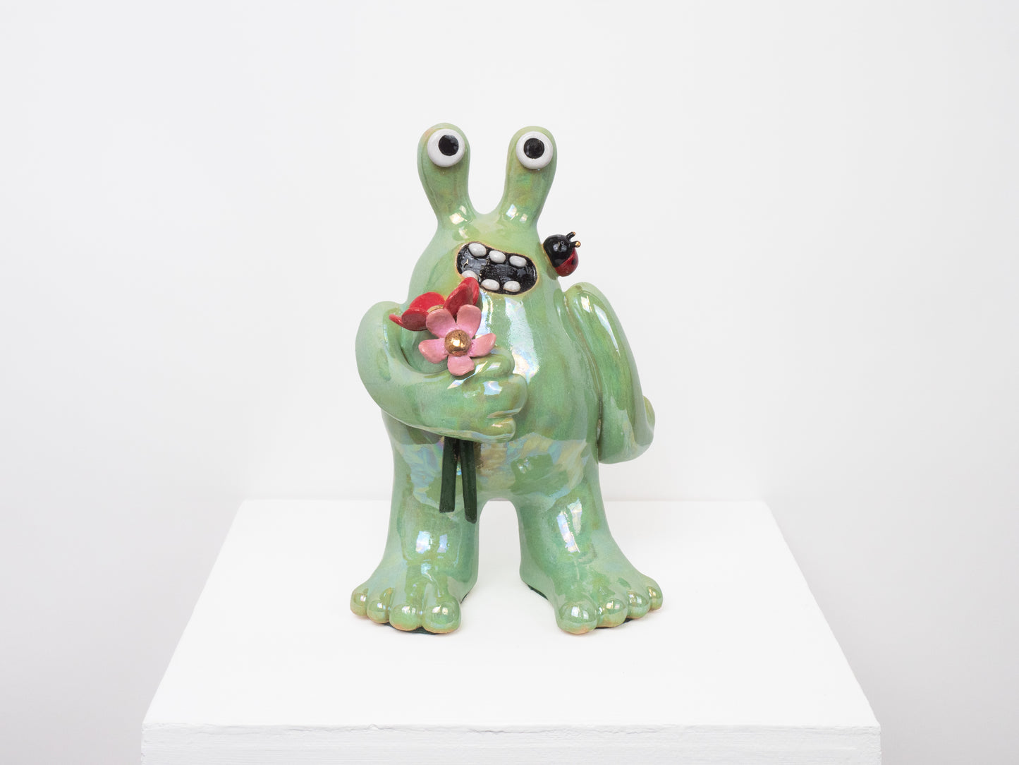 Fiona with a Flower and LadyBird