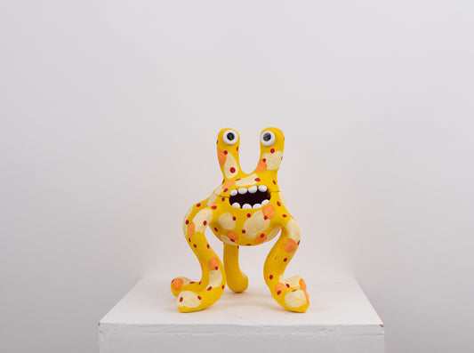 Odie Monster Pot-Yellow Cloudy Pattern